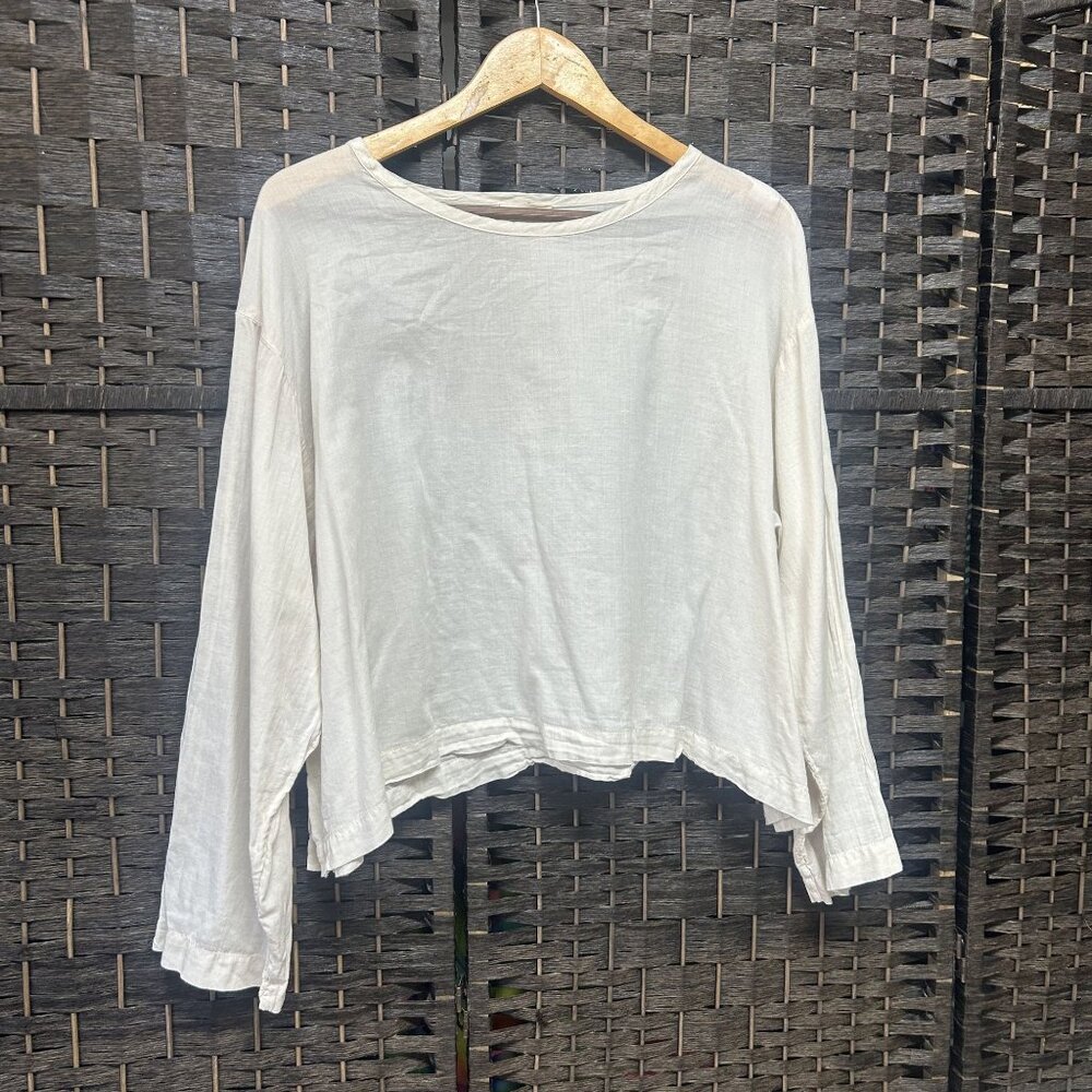 Bluefish Eggshell Colored Lightweight Lagenlook F… - image 1